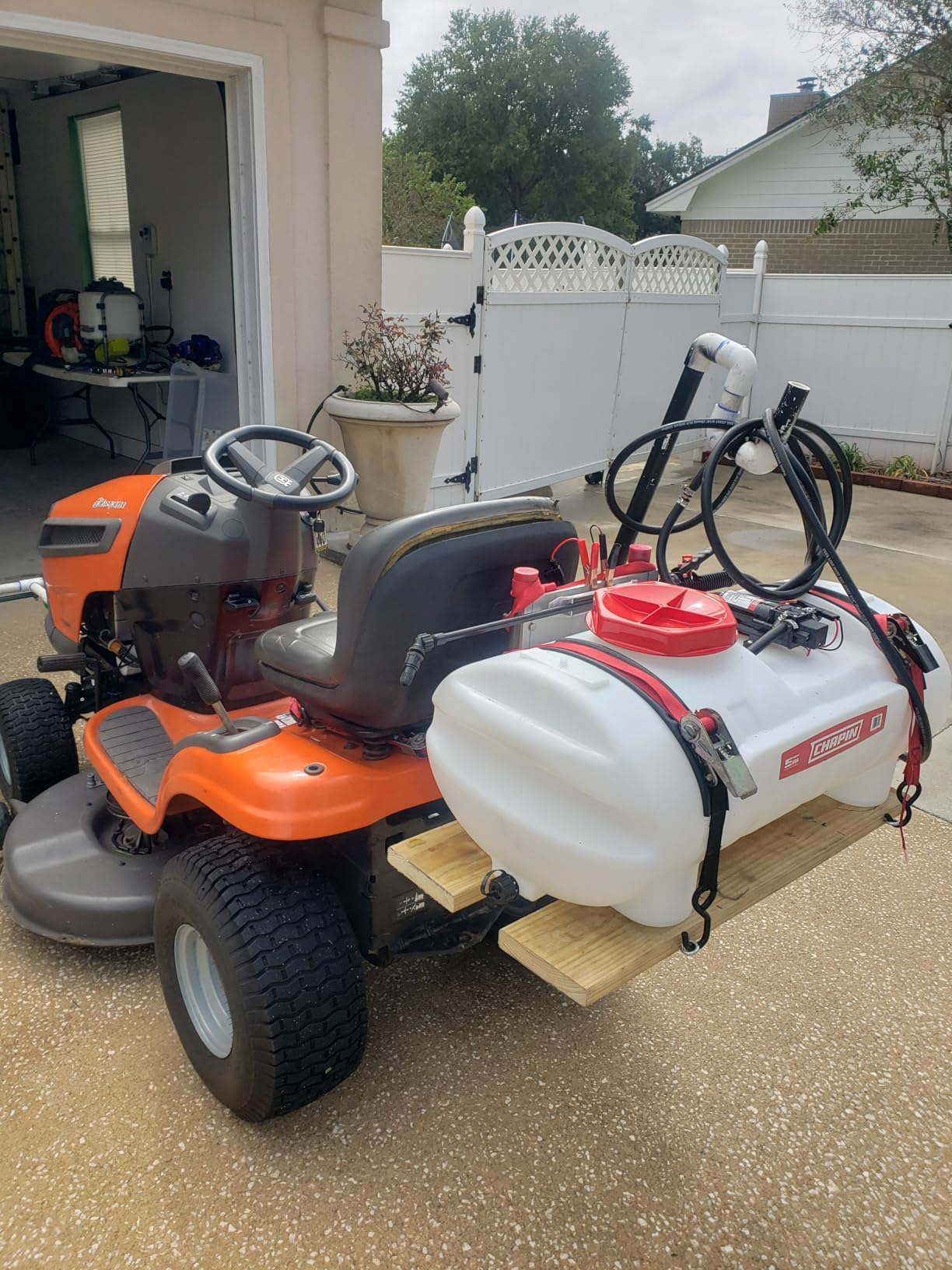 Chapin 97154 Tank Sprayer, 15-Gallon, ATV/UTV, Heavy-Duty Poly Tank, 12V Diaphragm Pump, 6