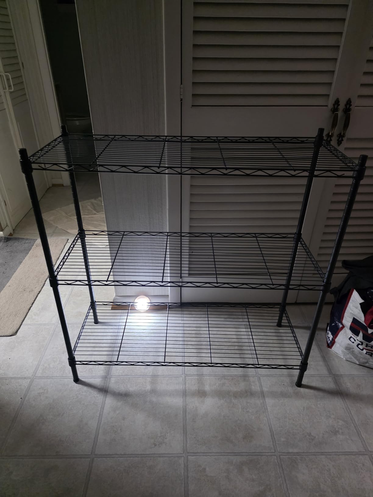 4-Shelf Adjustable Heavy Duty Storage Shelving Unit, Metal Organizer Wire Rack for Laundry Bathroom Kitchen Pantry Closet, Black customer photo 2