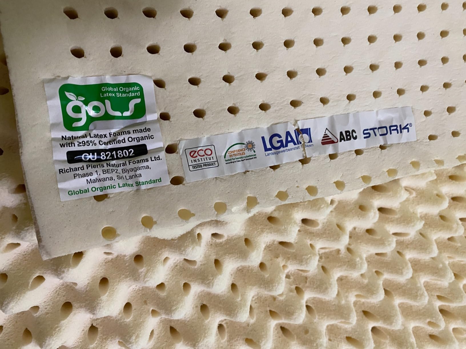 Green Natural Organic Egg Crate Latex Mattress Topper King Size - Soft Plush Pillow Top - GOLS Certified Organic Convoluted Latex Foam - Pressure Point Back Pain Relief Sleeps Cool Breathable Bed Pad customer photo 2