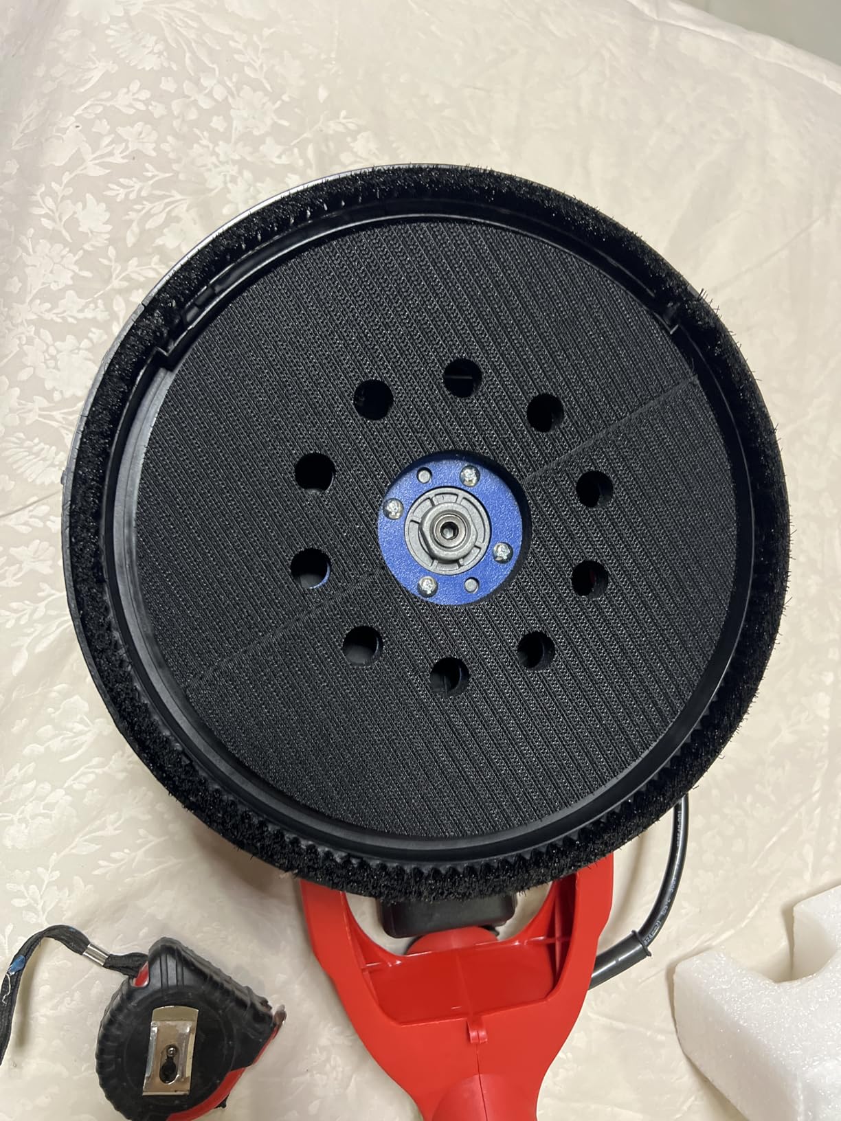 VEVOR Drywall Sander 850W, Electric Drywall Sander Variable Speed 800-1750 RPM, Foldable Sheetrock Sander with Telescope Handle, LED Strip Light and Vacuum Bag, Wall Sander customer photo 2