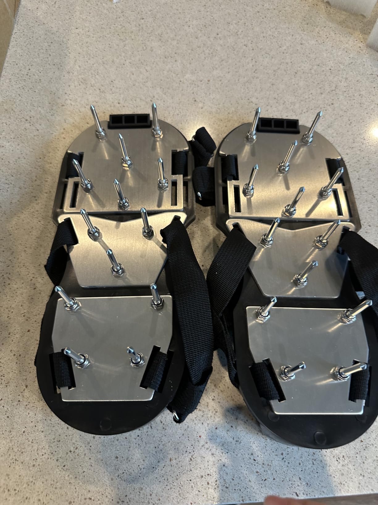 Lawn Aerator Shoes for Grass - Pre-Assembled Grass Aerator Shoes for Lawn - Soil Yard Aerator Tool for Aerating Patio Garden customer photo 1
