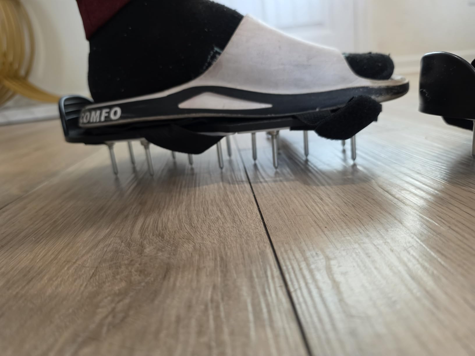 Lawn Aerator Shoes for Grass - Pre-Assembled Grass Aerator Shoes for Lawn - Soil Yard Aerator Tool for Aerating Patio Garden customer photo 2