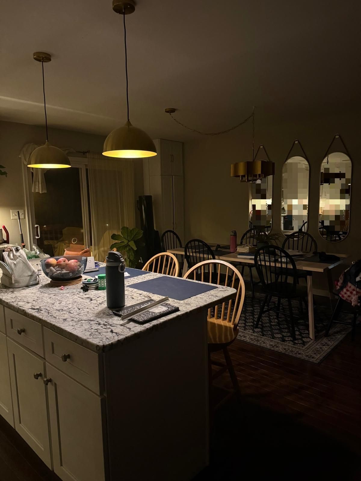 Farmhouse Pendant Lighting for Kitchen Island, Black and Gold Dome Pendant Light Fixtures, Industrial Hanging Ceiling Light, 2 Pack customer photo 2