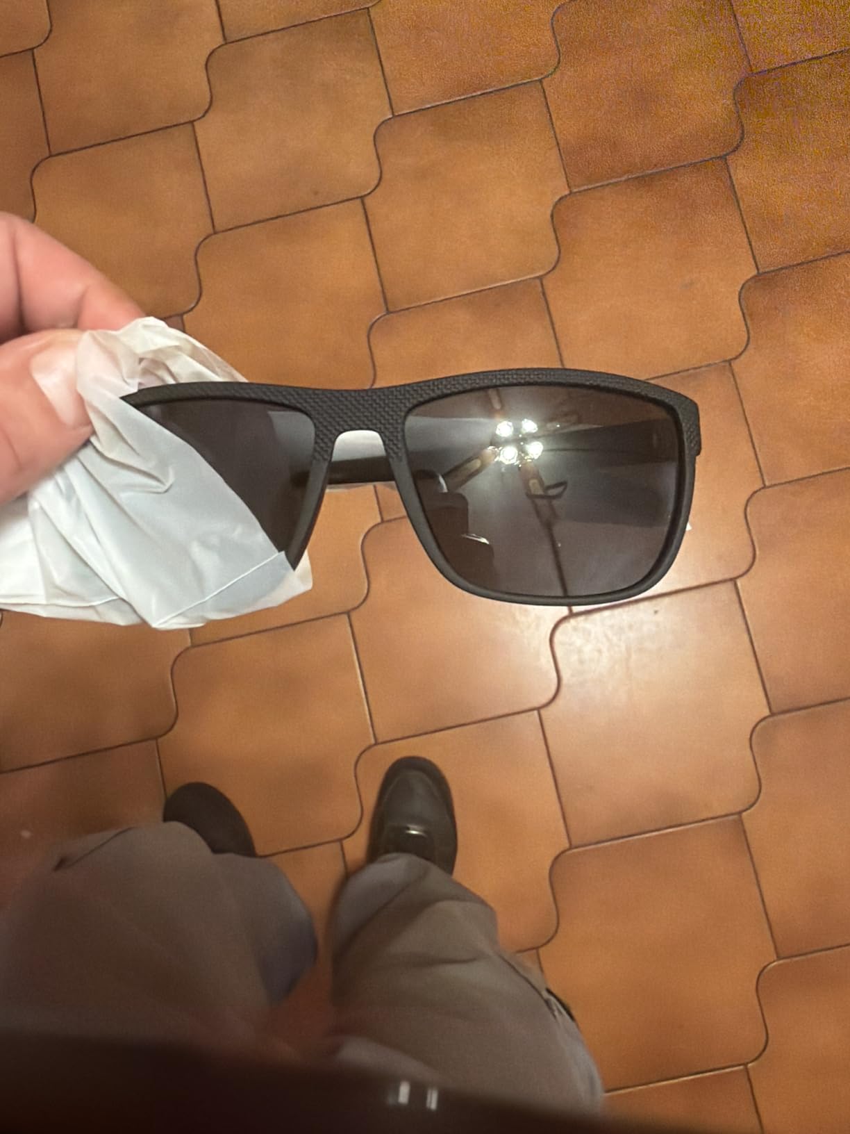 Polarized Sunglasses for Men, Lightweight Sun Glasses with UV Protection for Driving Fishing Golf customer photo 1