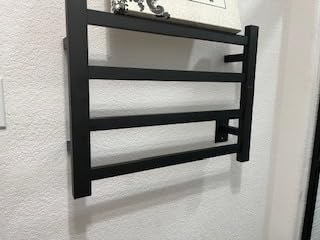 Topdattion Electric Towel Warmer | Super Thin | with Timer & Temperature Multi-Level Adjustments | Hardwired & Plug-in | 4 Bar | Brushed Finish customer photo 1