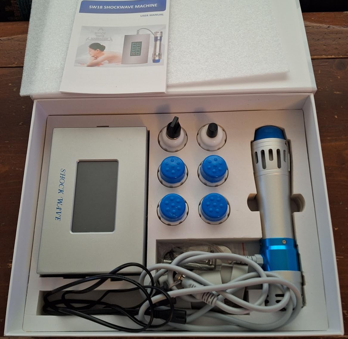 Shockwave Therapy Machine Body Muscle Relaxation Massager Tool Shock Wave Pain Relief with 7 Heads-SW18A customer photo 1