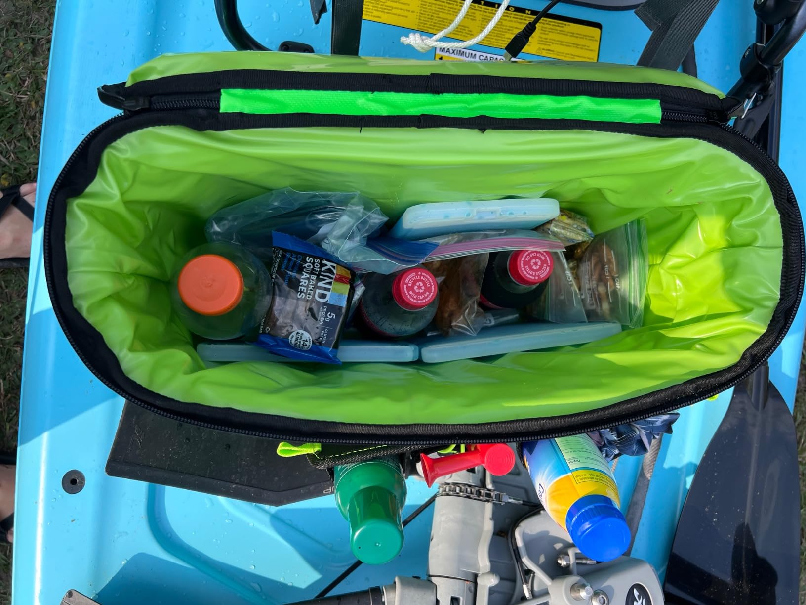 TidyFriend Kayak Cooler Behind Seat - Waterproof Cooler for Kayaking, Compatible with Lawn Chair Seat, Portable Ice Chest, Keeps Drinks Cold, Travel, Beach, Lunch customer photo 2