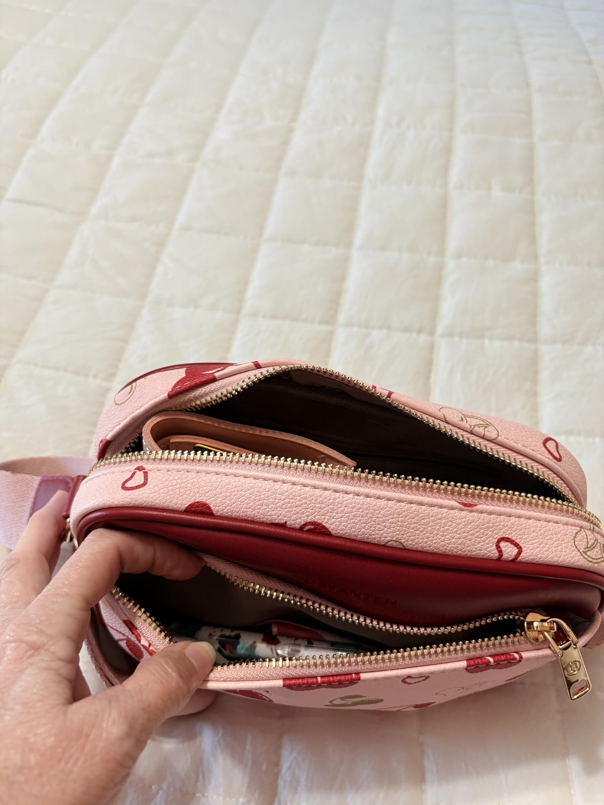 BOSTANTEN Quilted Crossbody Bags for Women Vegan Leather Purses Shoulder Handbags with Wide Strap customer photo 1