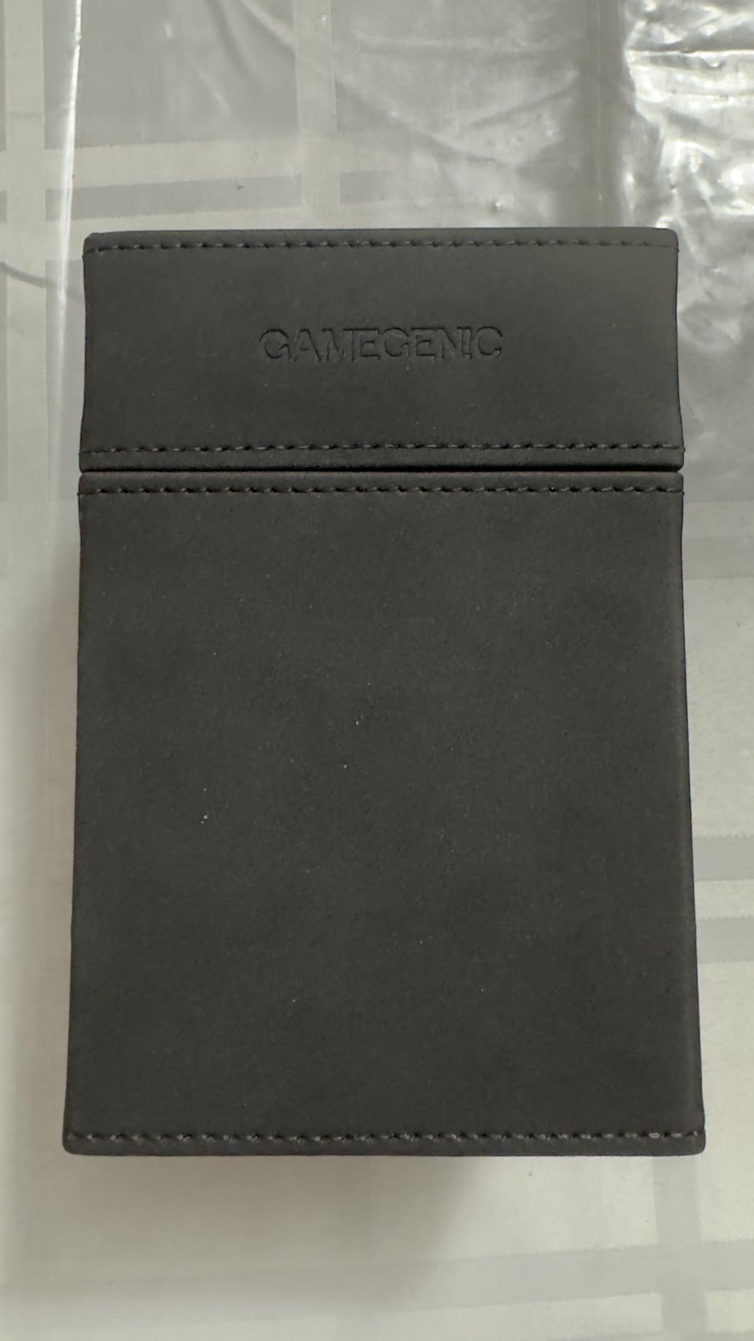 Watchtower 100+ XL Convertible Deck Box - Double-Sleeved Card Storage - Card Game Protector - Nexofyber Surface - Holds Up to 100 Cards - Black Color - Made by Gamegenic customer photo 1