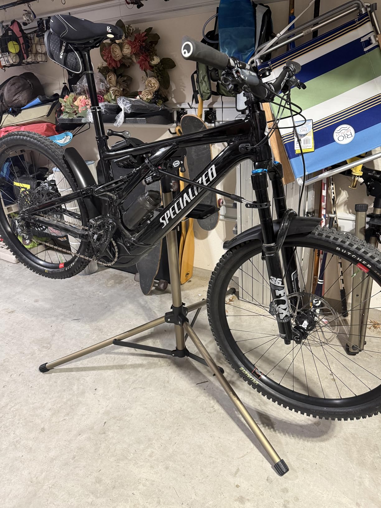 CXWXC Bike Repair Stand 88lbs- E Bike Stand for Maintenance Workstand - Ebike Repair Stand Shop Home Mechanics for Mountain Bike and Road Bike customer photo 1