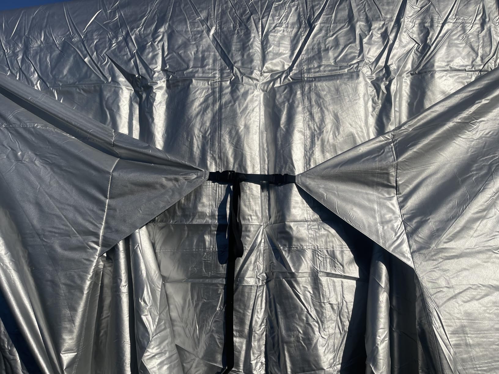 Mofeez Travel Trailer RV Cover, Extra-Thick Upgraded 7 Layers for Camper Cover 24'-27' Windproof Waterproof Rip-Stop RV Covers with Adhesive Repair Patches, 2Pcs Extra Straps & 4 Tire Covers customer photo 1