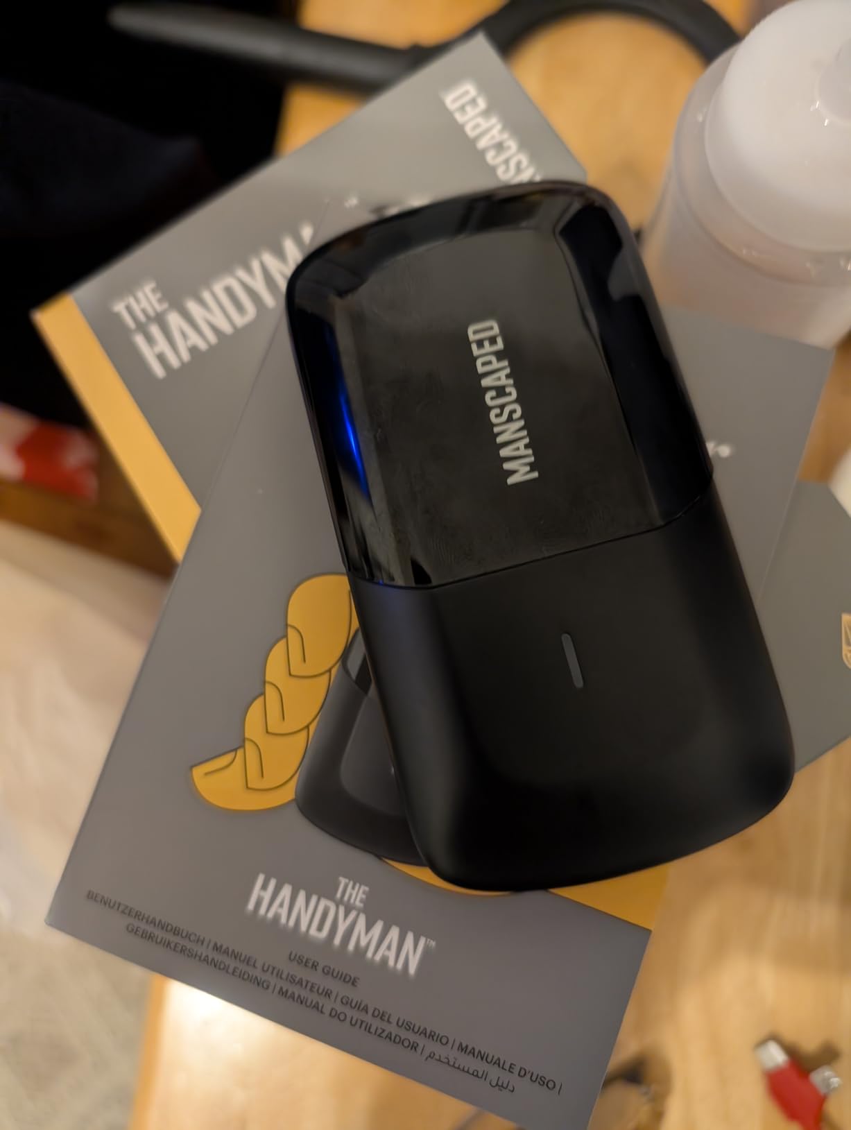 MANSCAPED® The Handyman™ Compact Face Shaver - Portable Men's Travel Facial Hair Groomer, USB-C Rechargeable Razor, Electric Foil Face Shaver, Waterproof, Cordless, Dual-Action SkinSafe® Foil Blades customer photo 2