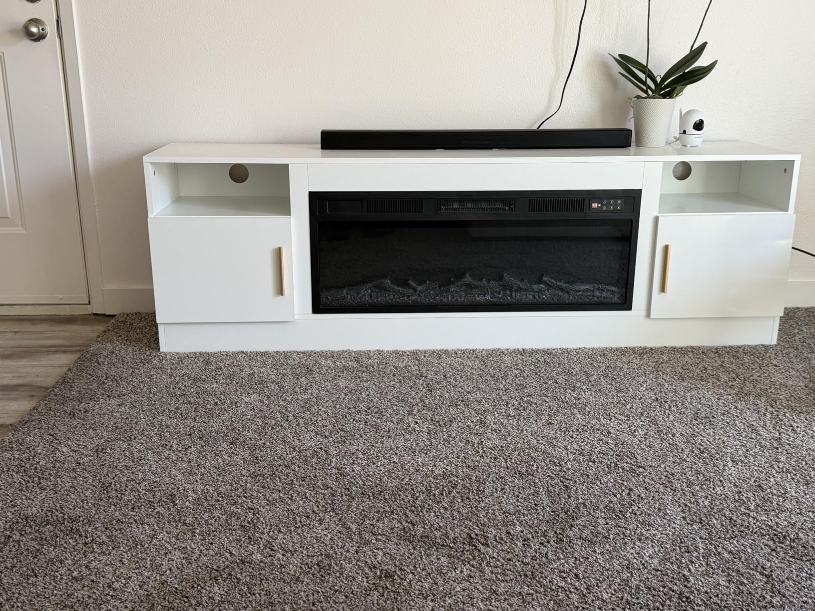 Lemberi Fireplace TV Stand with 36