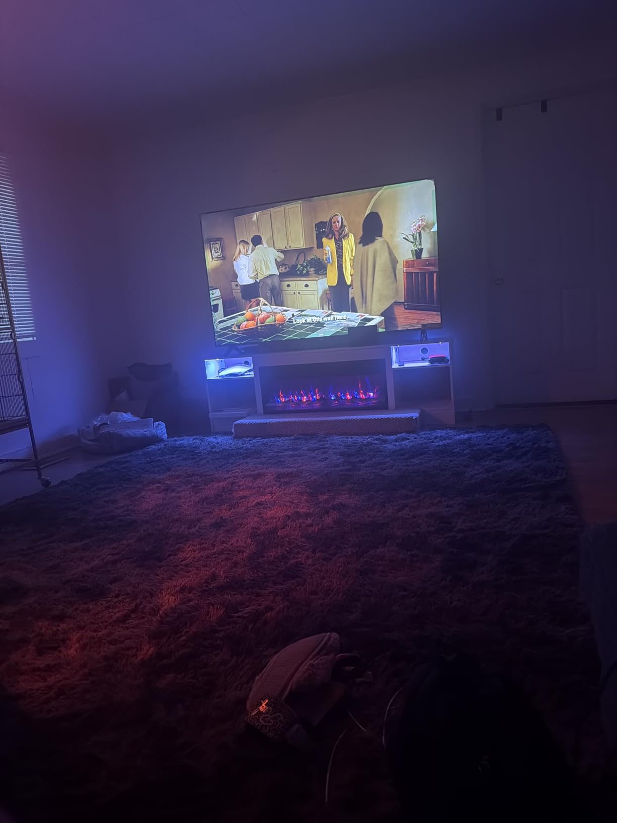 Lemberi Fireplace TV Stand with 36