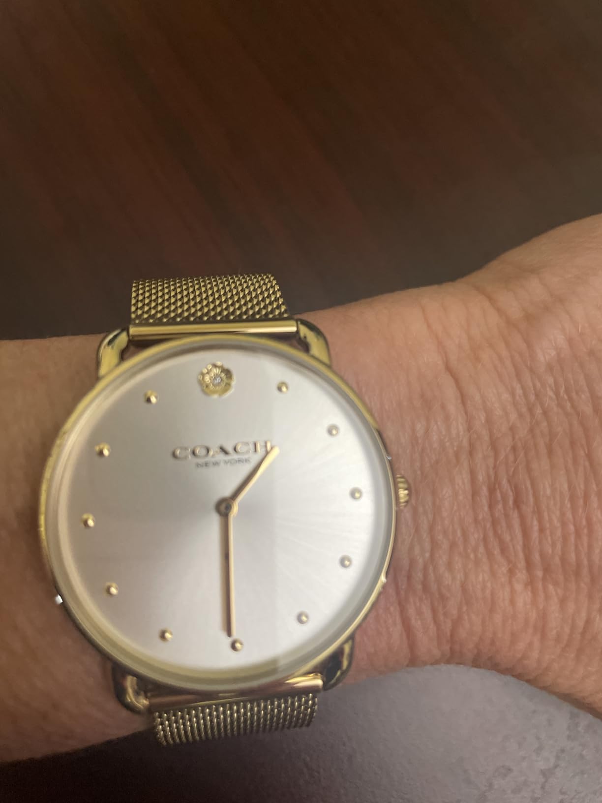 Coach Elliot Women's Watch | Modern Elegance with Iconic Tea Rose Detail | Chic Timepiece for Everyday Wear | Ideal Gift for Her | Water-Resistant | 36 mm customer photo 1