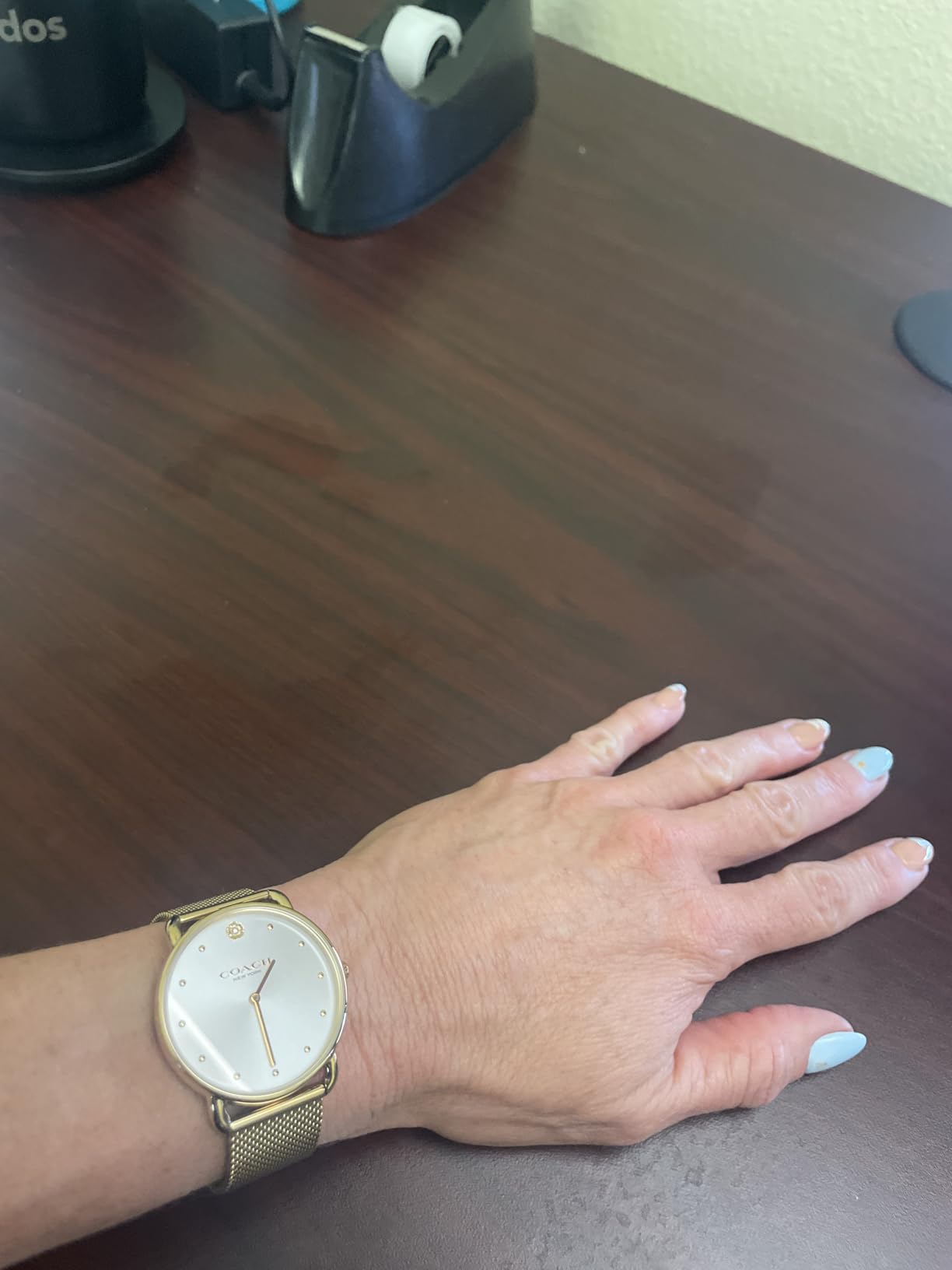 Coach Elliot Women's Watch | Modern Elegance with Iconic Tea Rose Detail | Chic Timepiece for Everyday Wear | Ideal Gift for Her | Water-Resistant | 36 mm customer photo 2