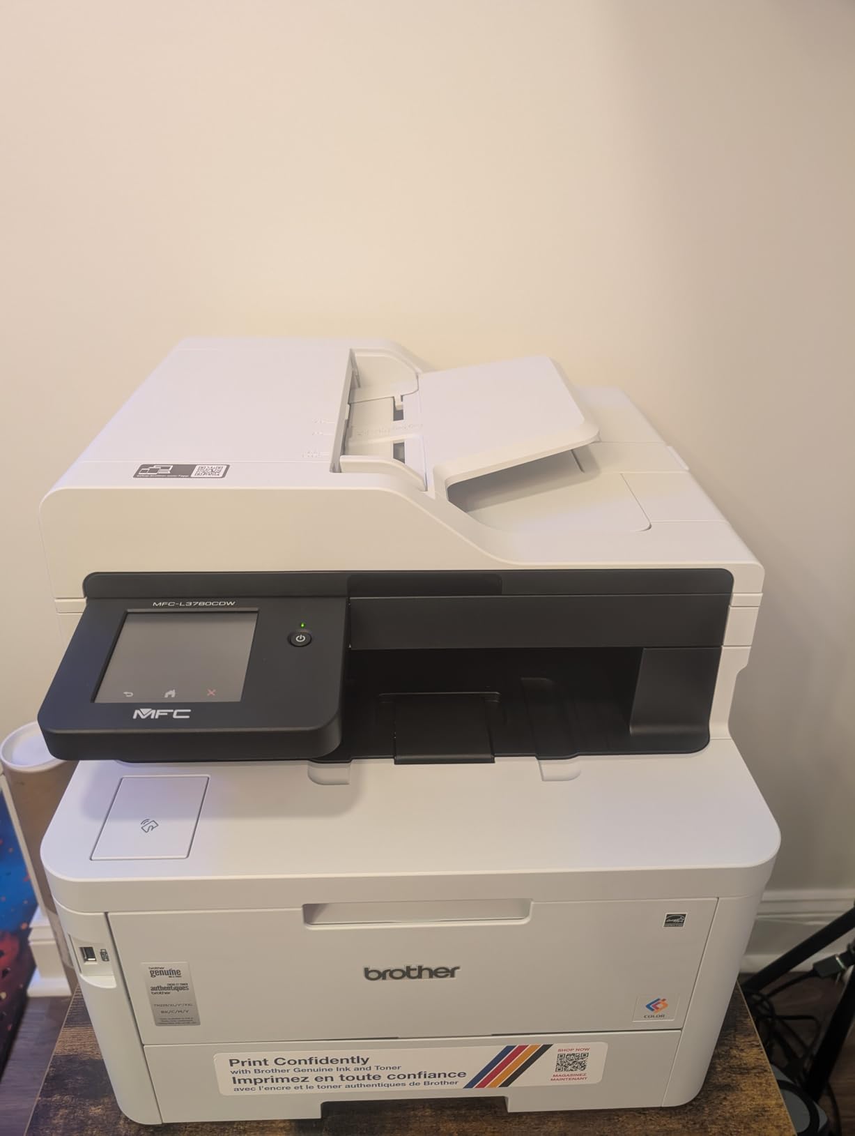 Brother MFC-L3780CDW Wireless Digital Color All-in-One Printer with Laser Quality Output, Single Pass Duplex Copy & Scan customer photo 2