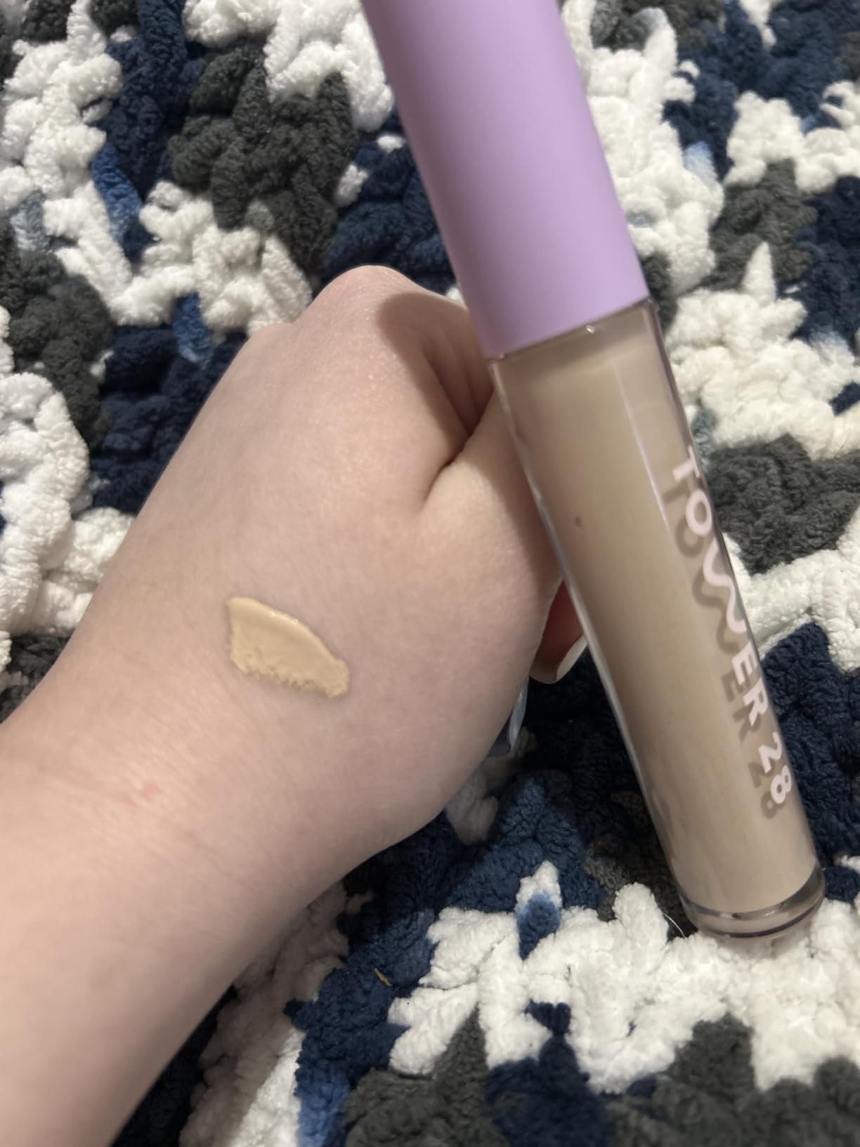 Tower 28 Swipe Serum Concealer - Hydrating Medium-Full Coverage Concealer + Under Eye Brightener - Skin Care Infused Makeup with Hyaluronic Acid + Soothing Centella - 1.0 Fair/Neutral (0.22 oz) customer photo 2