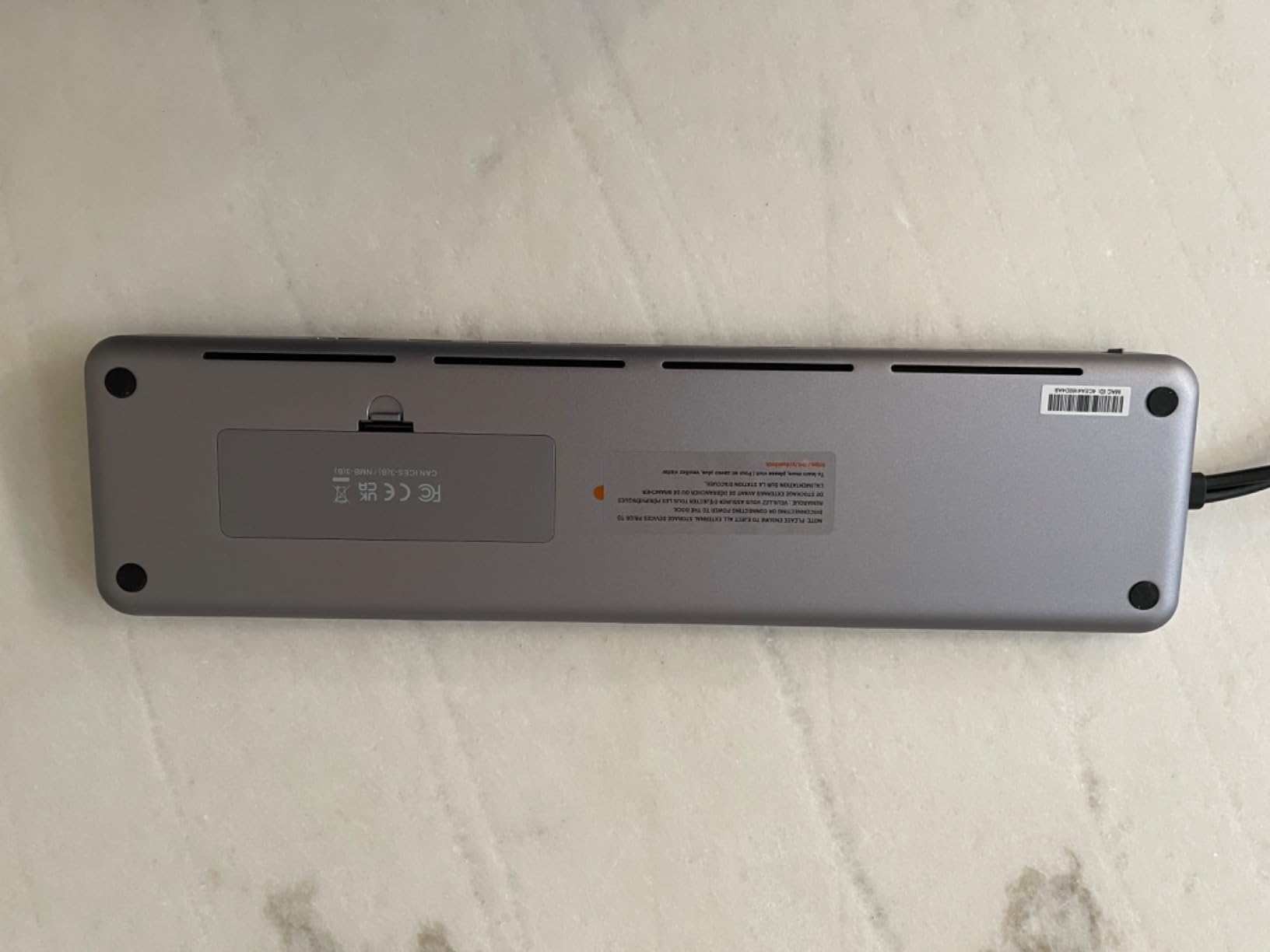 OWC Dual USB C Docking Station and Stand with Dual 4K HDMI, Display Port, 75W USB-C PD Charging, 2 USBC Data, 2 USB-A, Ethernet, SATA and NVMe SSD Enclosure, for MacBook and Windows customer photo 1