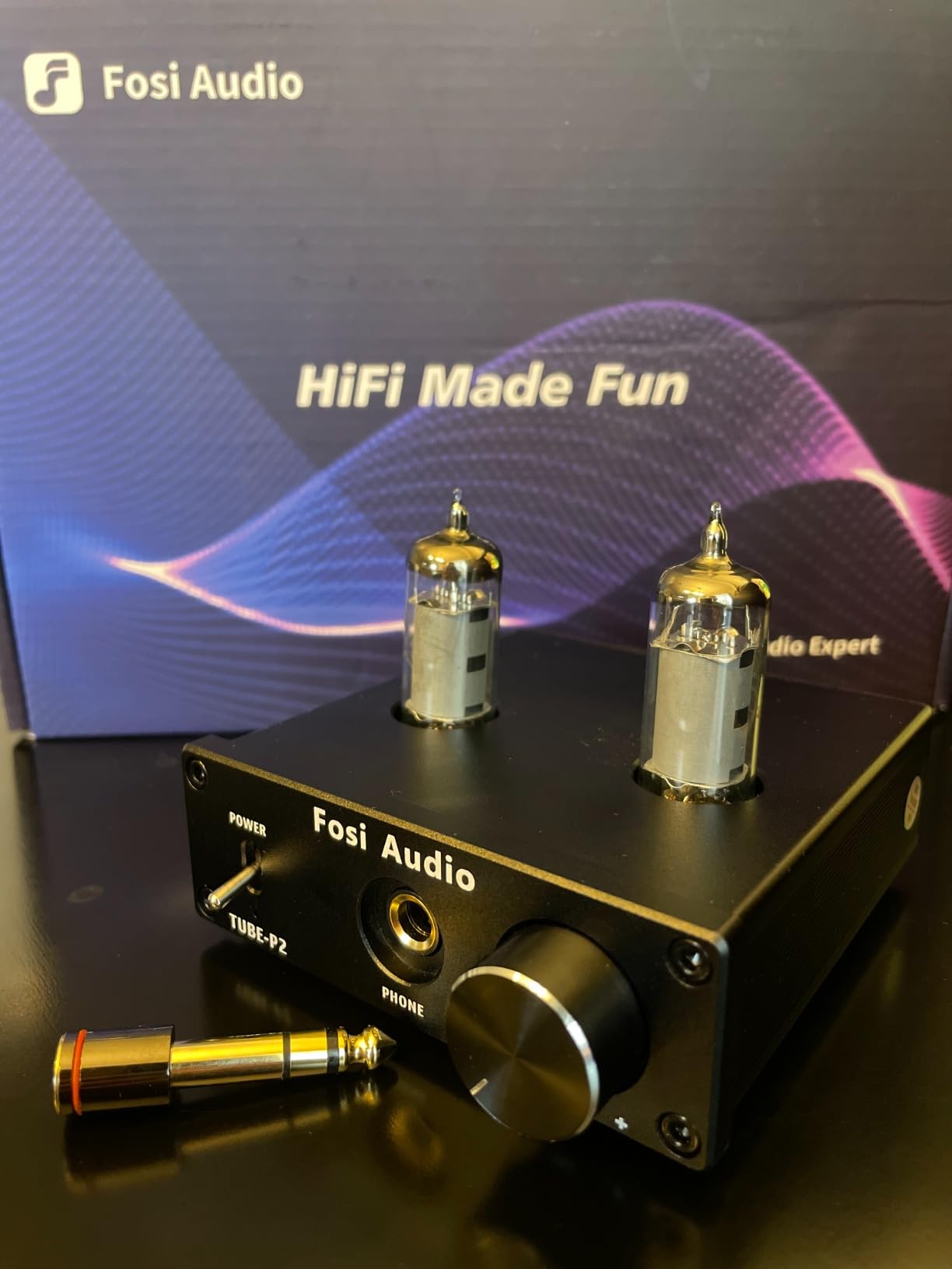 Fosi Audio P2 Headphone Amplifier Vacuum Tube Headphone Amp Mini Hi-Fi Stereo Audio with Low Ground Noise Output Protection customer photo 2