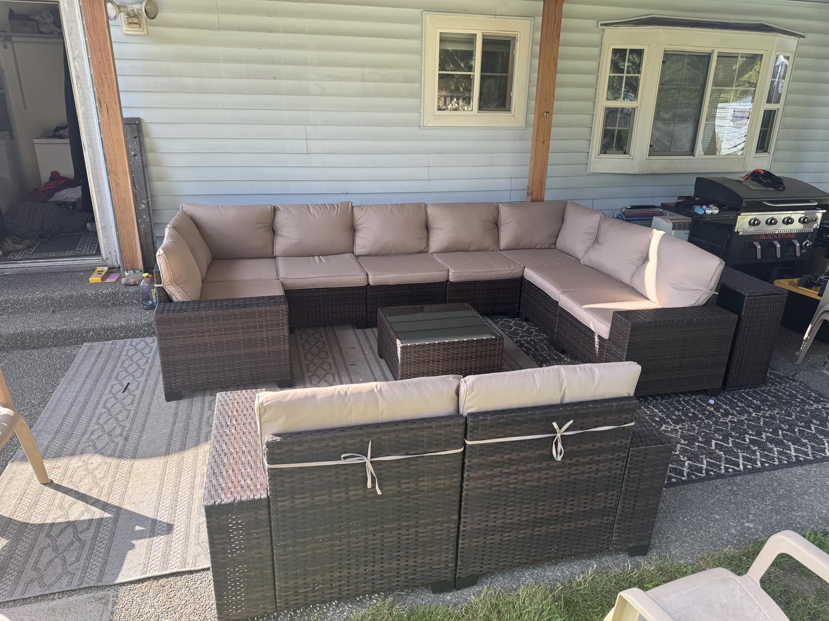 Kullavik 7 Pieces Outdoor Patio Furniture Set with 43