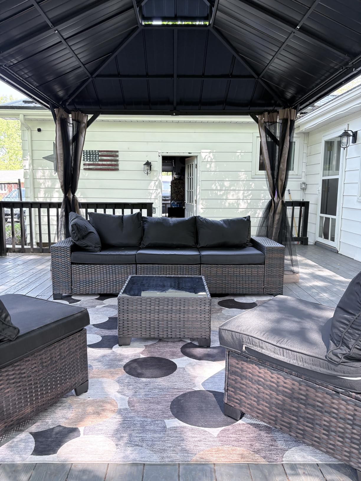 Kullavik 7 Pieces Outdoor Patio Furniture Set with 43