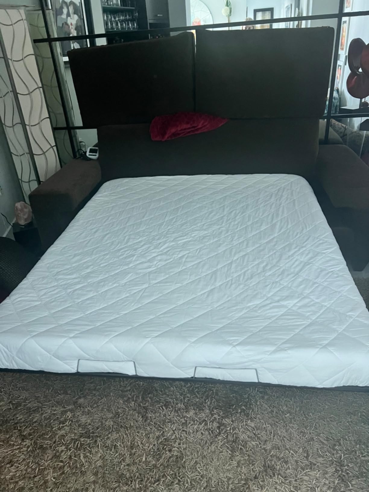 4.5 Inch Cold Gel Memory Foam Mattress Replacement for Sleeper Sofa and Couch Beds - Queen Size CertiPUR-US Certified (Sofa Not Included) customer photo 1