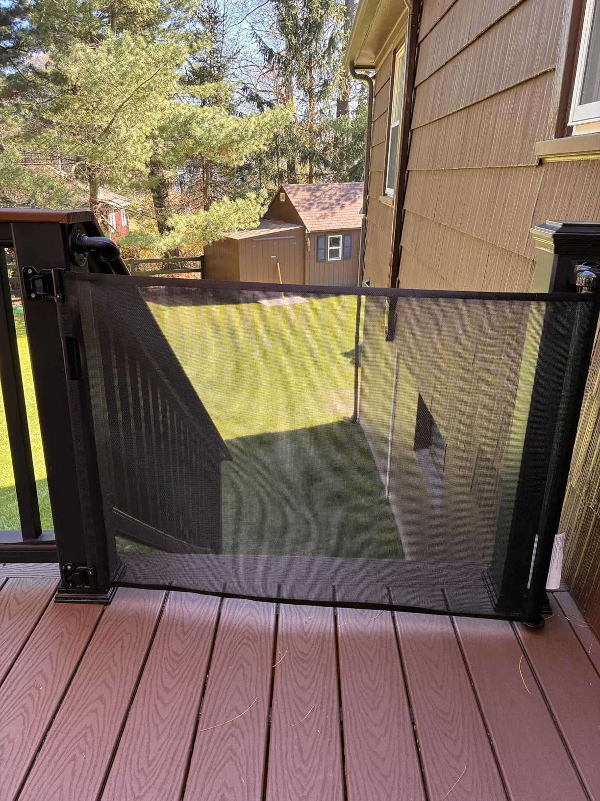 Veraste Retractable Baby Gate,Mesh Baby Extra Wide Gate,Extra Long Dog Gate,33