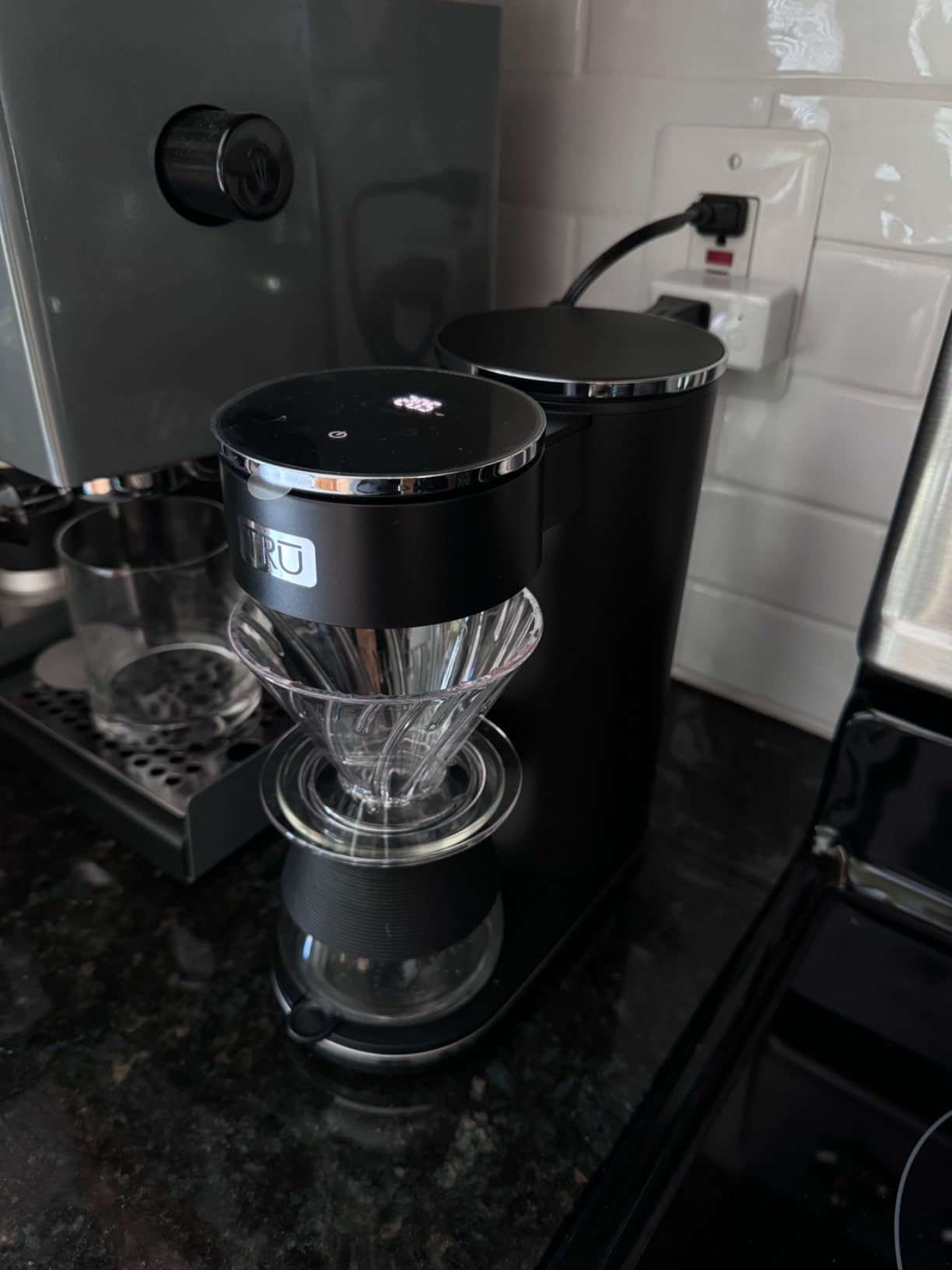 Tru Automatic Pour Over Coffee Maker with Digital Controls - Auto Coffee Maker with Plastic Cone Dripper - Coffee Brewer for Household Use customer photo 1