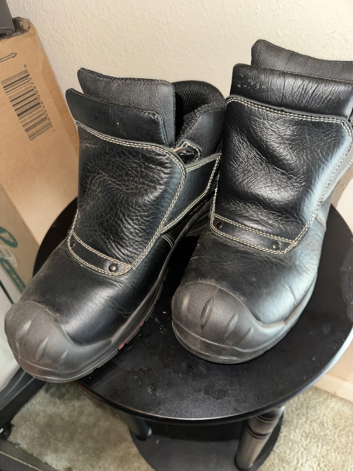 SAFETOE Welding Boots for Men - Composite Toe Safety Boot, Fire and 300 Heat Resistant, Welder Working Footwear customer photo 1