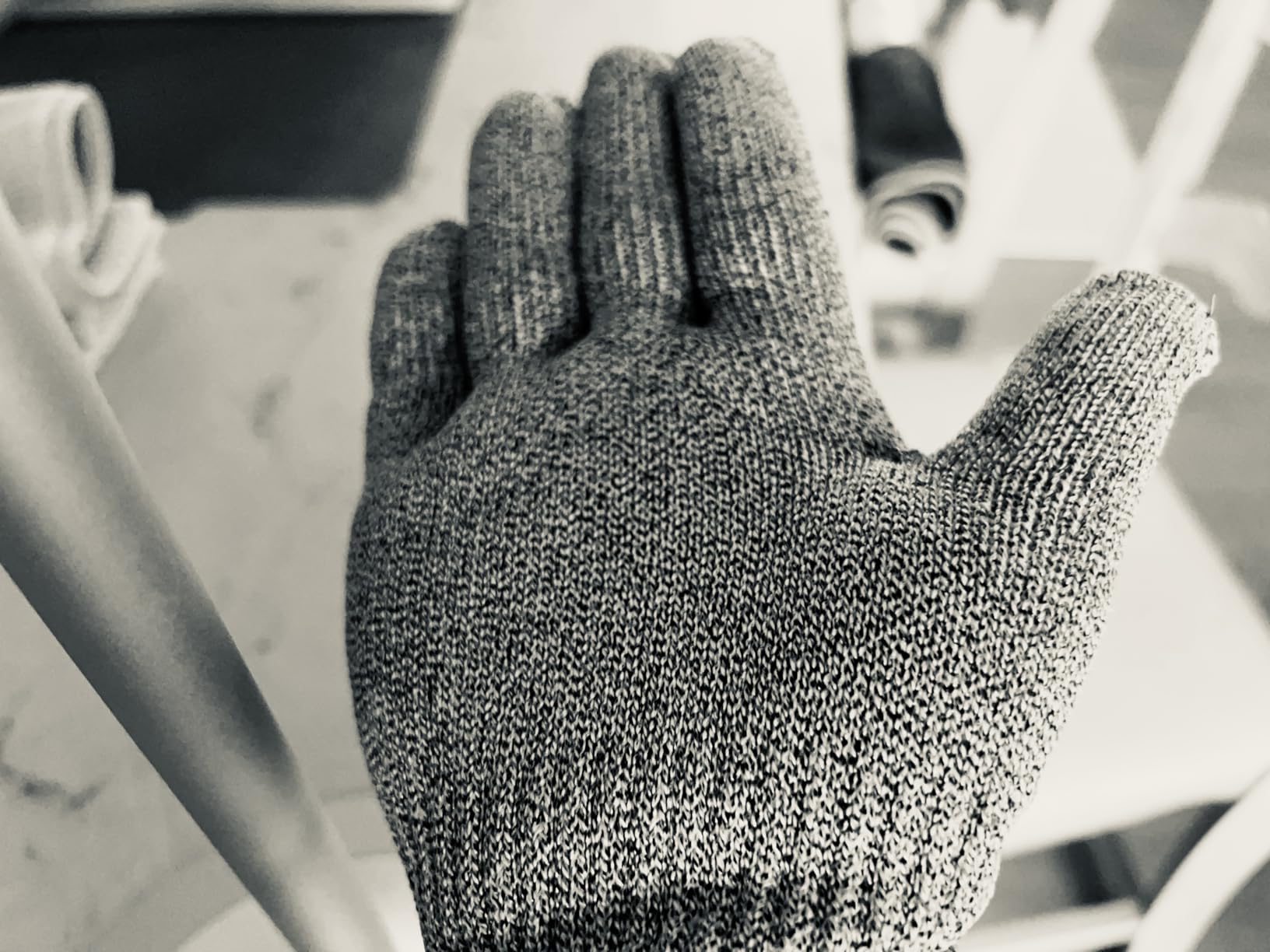Schwer SlicePro ANSI Cut Resistant Gloves, Food Grade Cutting Glove for Kitchen Food Prep, Mandoline Gloves for Meat Cutting, Oyster Shucking, Fish Fillet Processing, PR1501-G, L customer photo 1
