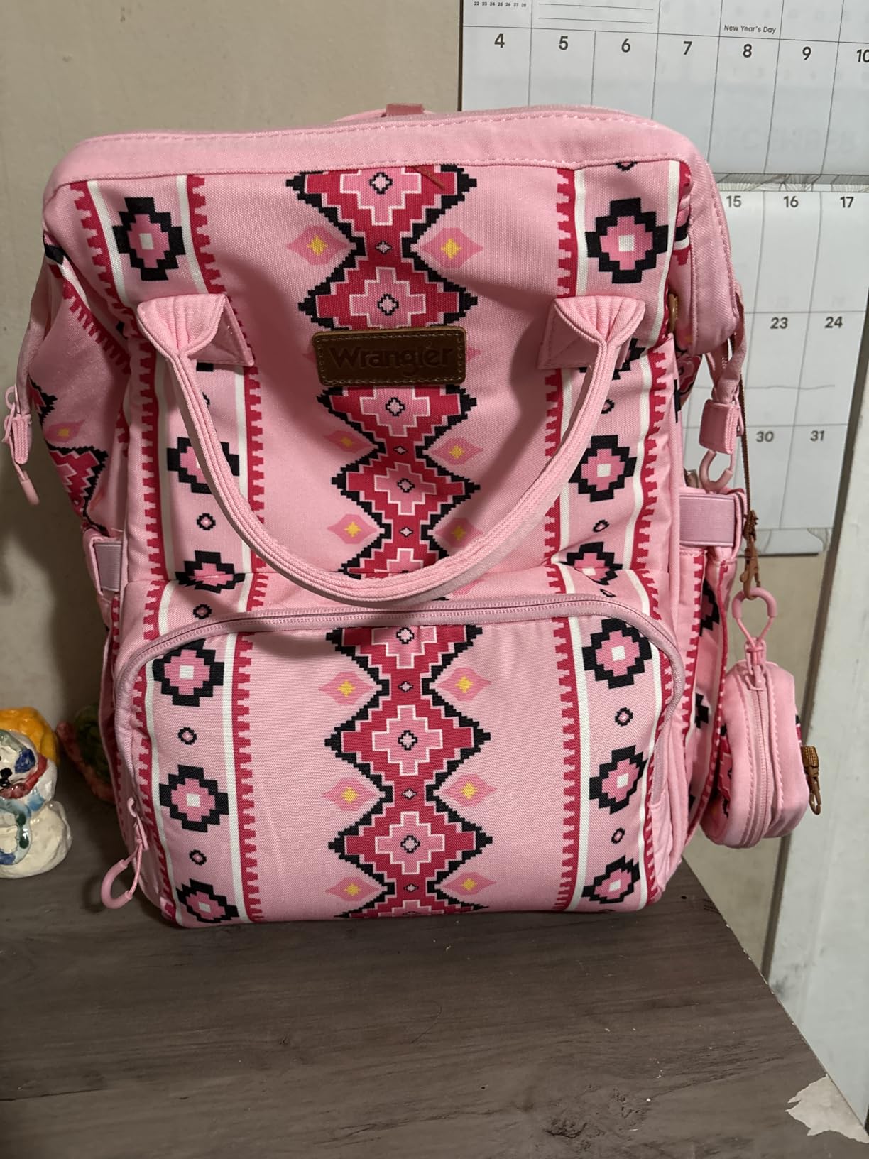 Montana West Wrangler Diaper Bag Backpack Aztec Callie Bag Travel Backpack Purses Western Multi-Function Baby Bags for Mom customer photo 2