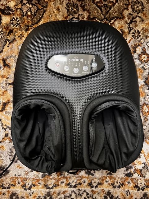 Snailax 2026 Shiatsu Foot Massager with Heat, Deep Kneading, Compression, Vibration, FSA Eligible Hsa Electric Feet Massage Machine for Plantar Fasciitis, Neuropathy, Remote Control, Gifts for Father customer photo 1