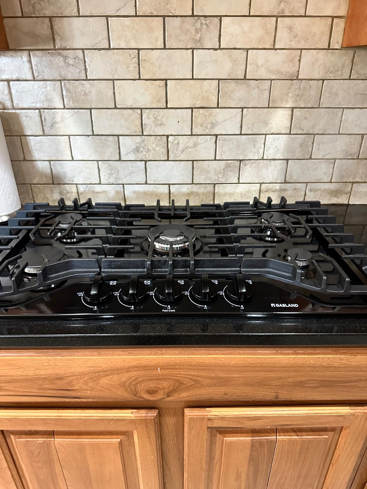 GASLAND 36 Inch Gas Cooktop 5 Italy Sabaf Burner, PRO GH2365EF, Built-in NG/LPG Convertible Stovetops, Gas Countertop Plug-in with Thermocouple Protection, CSA Certified, Black customer photo 2