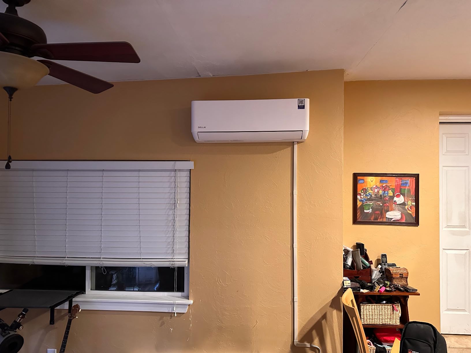 DELLA Hyper Heat Lower as -13℉ 12,000 BTU WiFi Mini Split, Work with Alexa, Energy Star 115V 23 SEER2, Cools Up to 550 Sq. Ft., Inverter AC with 1 Ton Pre-Charged Heat Pump & 16.4ft Installation Kits customer photo 2