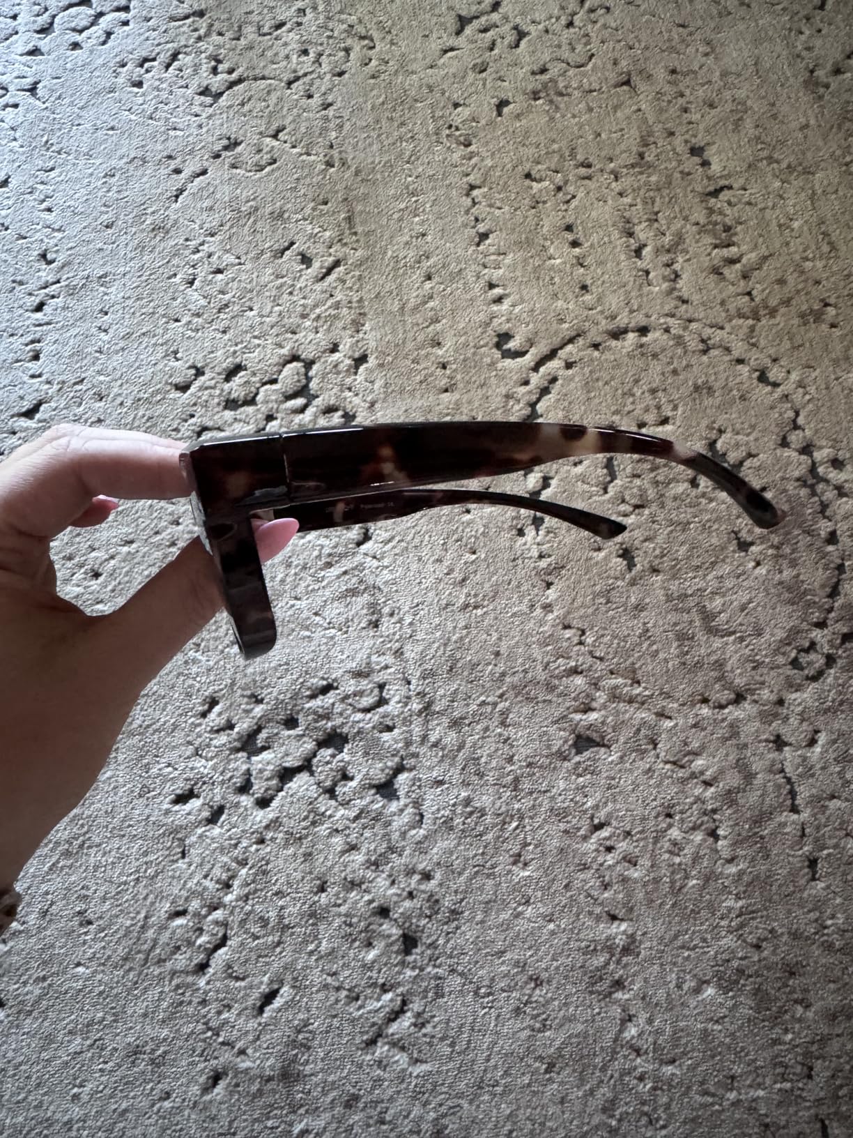 URUMQI Polarized Sunglasses Fit Over Glasses for Men Women, Oversized Square Shades UV400 Protection customer photo 2