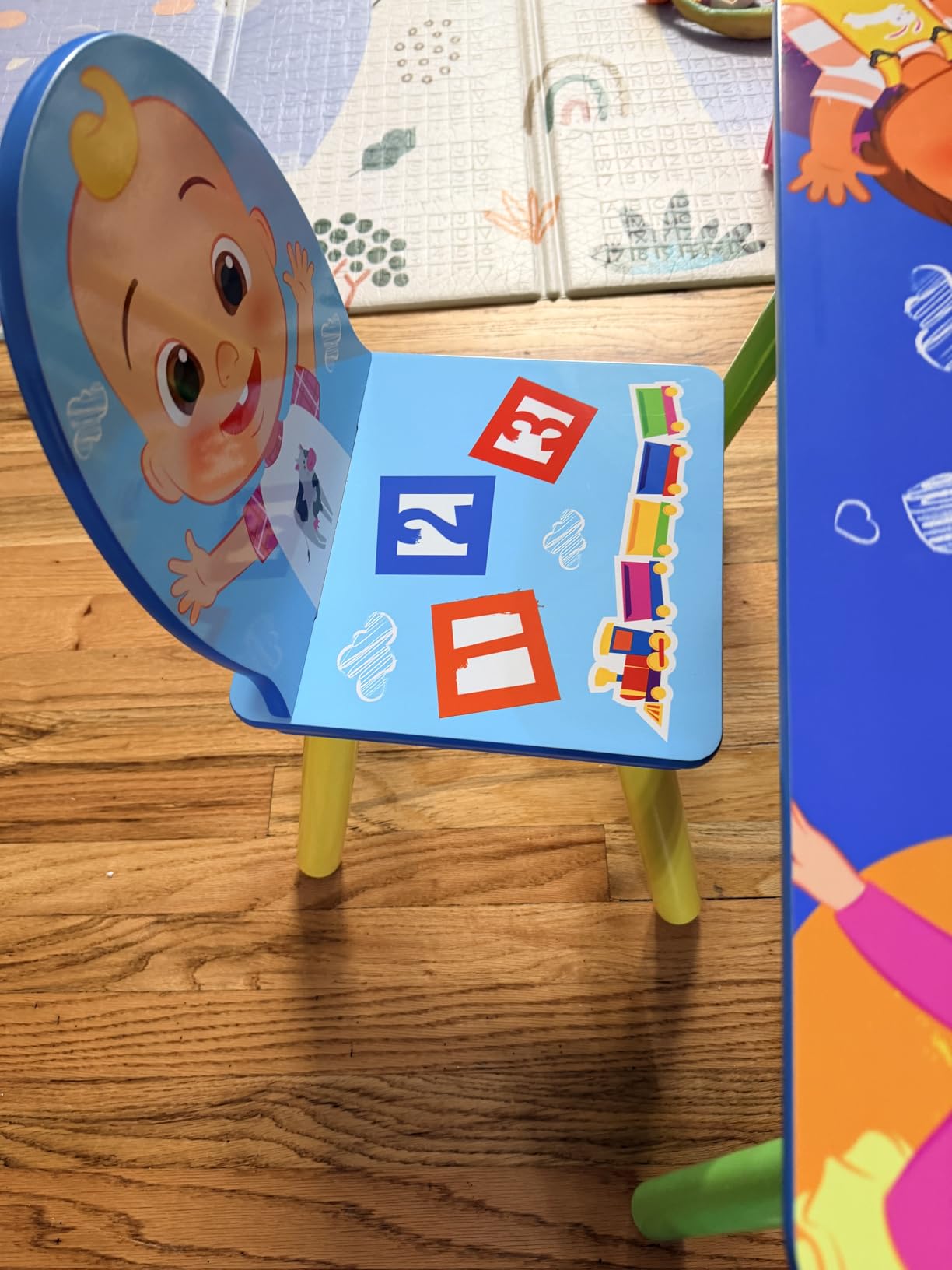 Delta Children Bluey Kids Table and Chair Set with Storage (2 Chairs Included) - Greenguard Gold Certified - Ideal for Arts & Crafts, Snack Time, Homeschooling, Homework & More, Blue customer photo 2