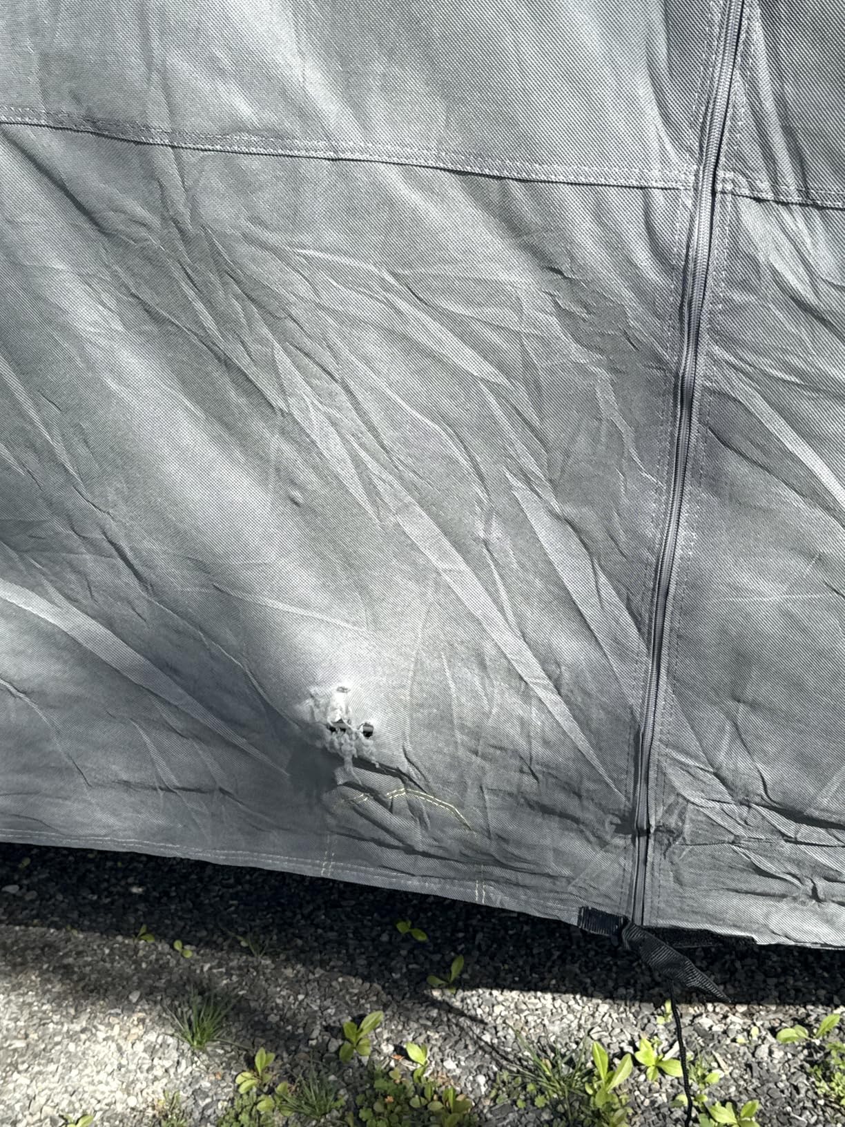 RVMasking Travel Trailer RV Cover 24-26ft, 7 Layers Extra-Thick Camper Cover Waterproof Windproof for Toy Hauler with 4 Tire Covers & Tongue Jack Cover & Propane Tank Cover, Dark Gray customer photo 1