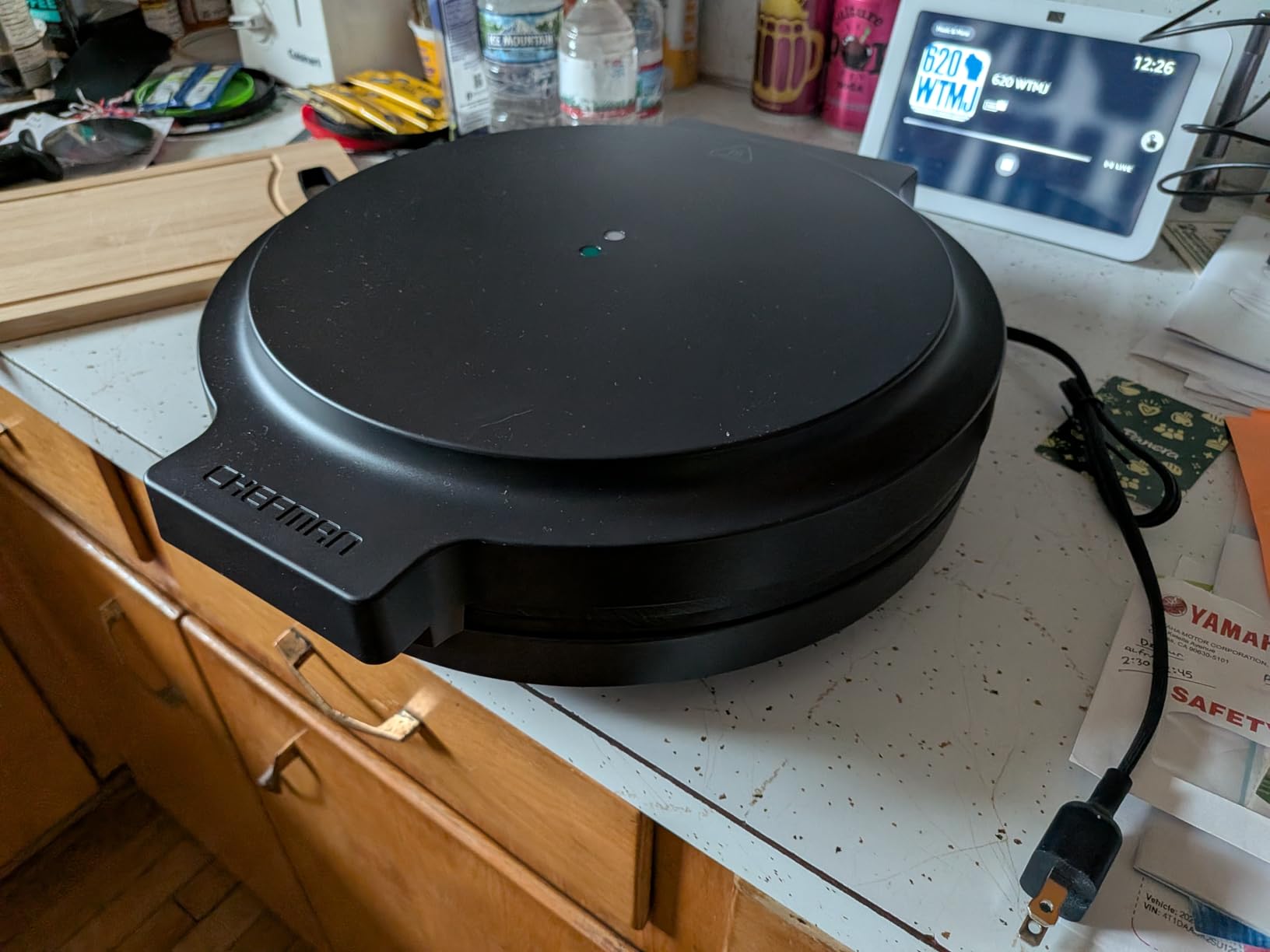 Chefman Everything Maker & Pizza Oven - 1440W Countertop Electric Pizza Maker with 12 inch Nonstick Cooking Plates, Plus Makes Quesadillas, Omelettes and More customer photo 2