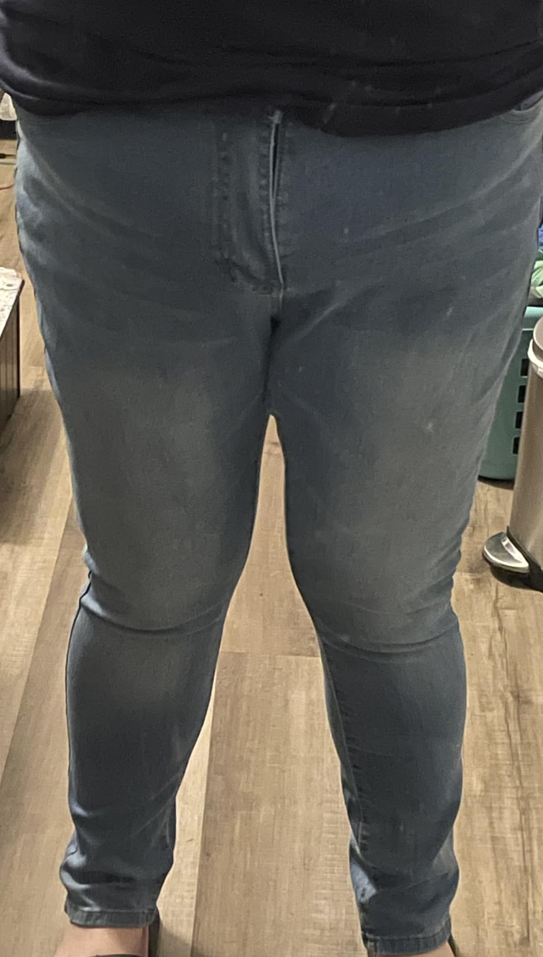 ALLABREVE Womens Plus Size Skinny Jeans Stretchy High Waisted Ankle Jean Ripped Slim Fit Washed Denim Distressed Tight Jean customer photo 1