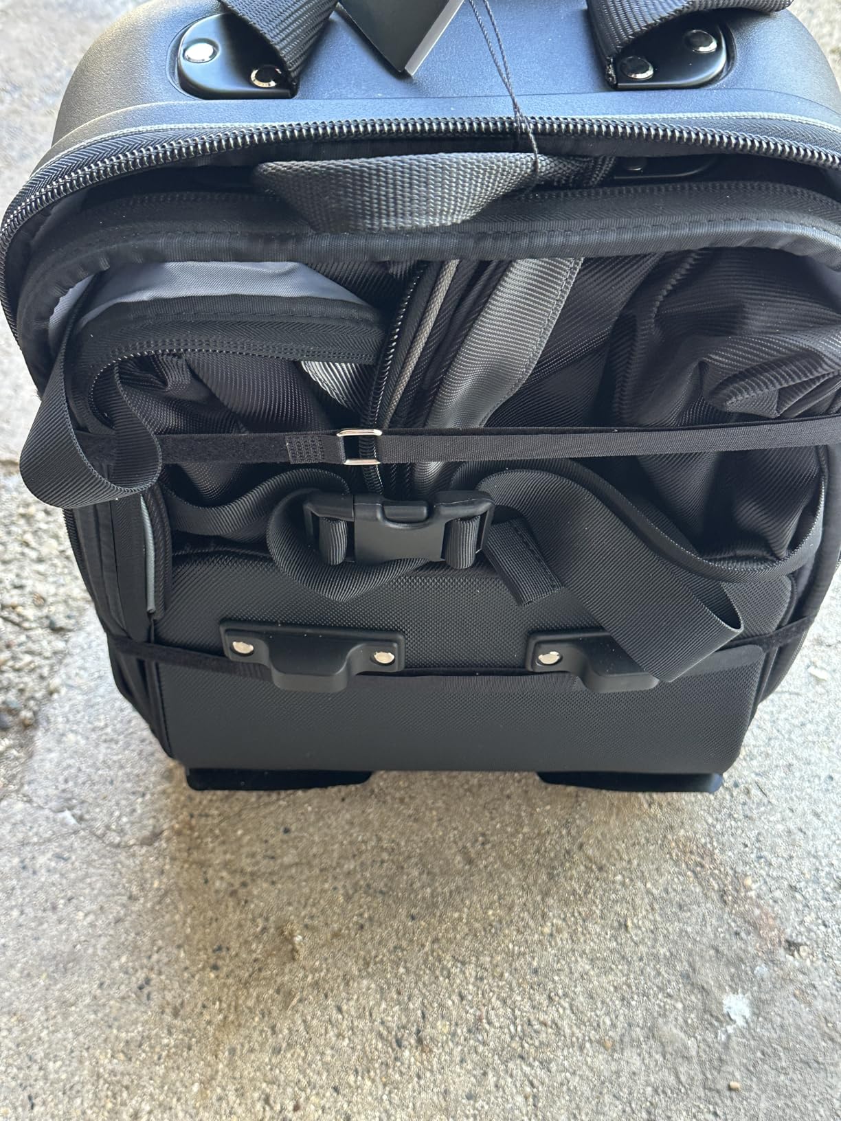 CHAMPKEY Professional Golf Travel Bags for Airlines with Password Lock - Hard Case Golf Travel Bag with Support Pole and Oversized Wheels customer photo 2