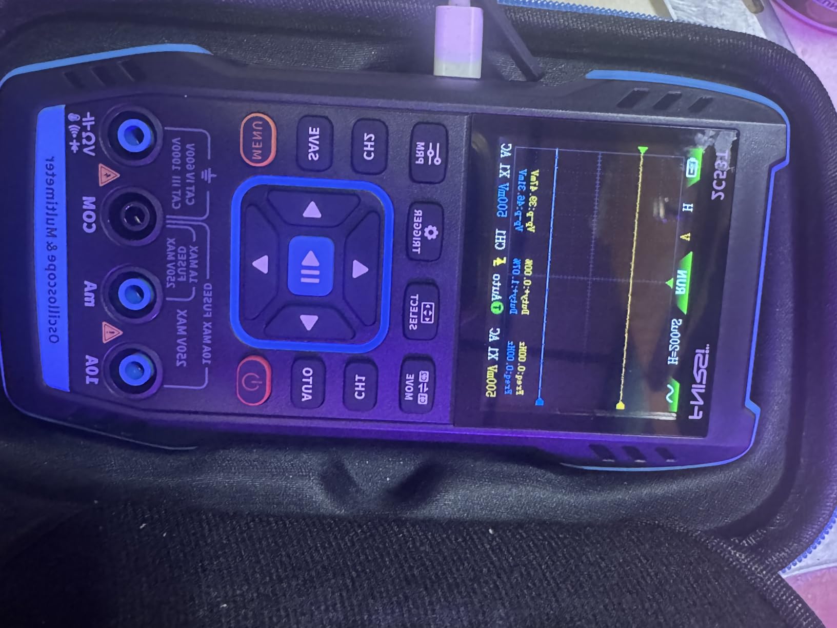 FNIRSI 2C53T Upgraded Handheld Oscilloscope, 50MHz Bandwidth, 3IN1 Digital Oscilloscope Multimeter DDS Generator, 250MS/s Sampling Rate, 19999 Counts, Voltage, Current, Capacitor, Resistor, Diode Test customer photo 2
