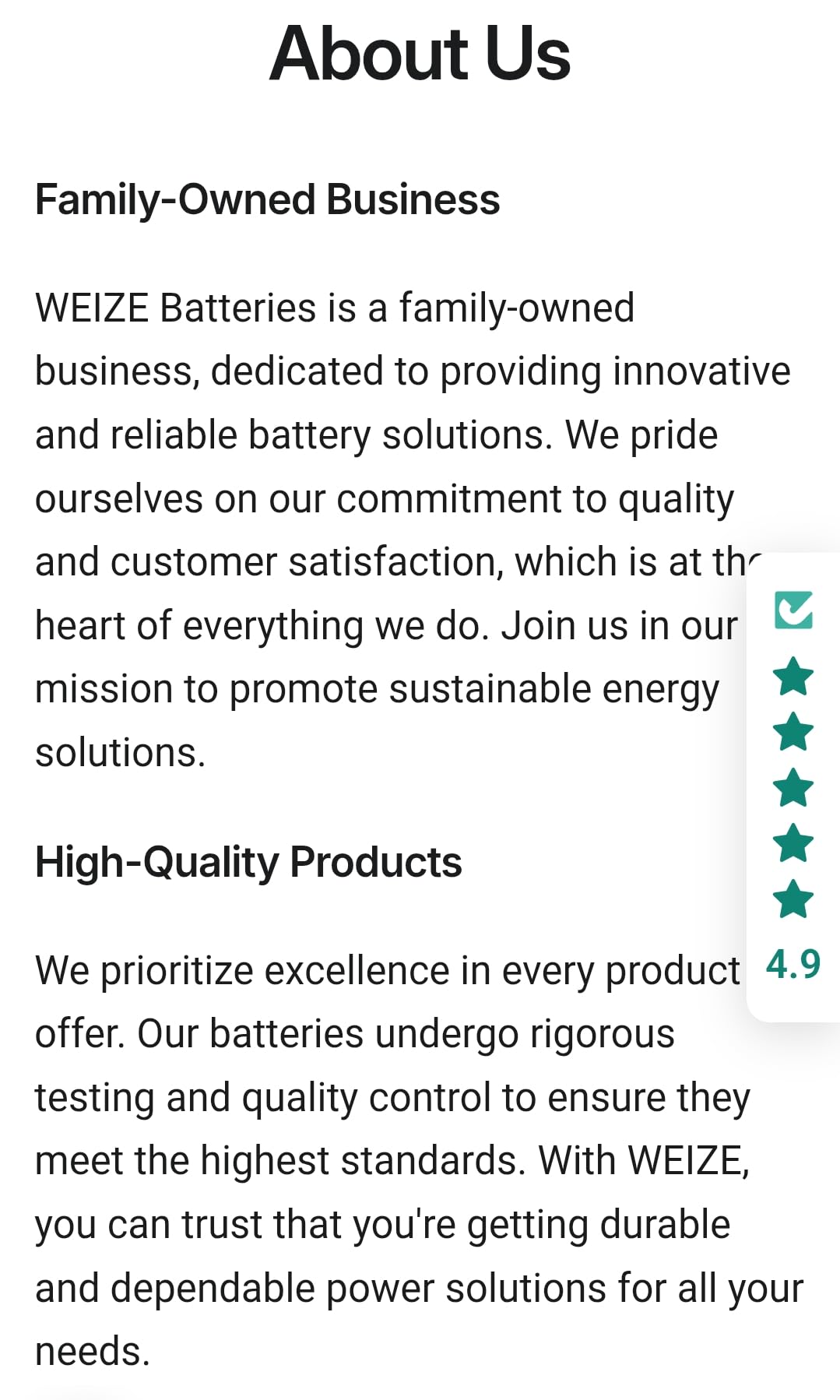 Weize Platinum AGM Battery BCI Group 24F Automotive Battery, 120RC, 710CCA, 36 Months Warranty, Dimensions 10.75