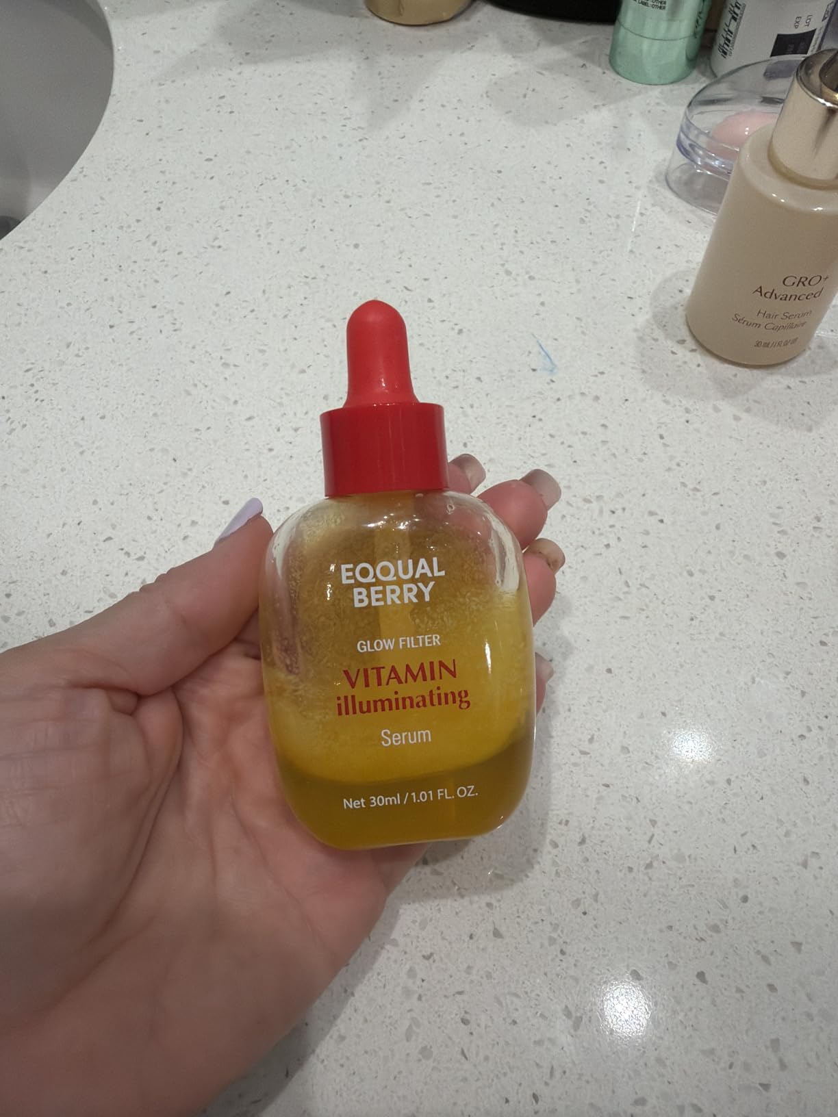 EQQUALBERRY Vitamin Illuminating Serum | Niacinamide 4% + Brightening Vitamin C Face Serum with Hyaluronic Acid & Vitamin E | Dark Spot, Uneven Tone Care | Korean Skincare, 1.01 fl.oz customer photo 2