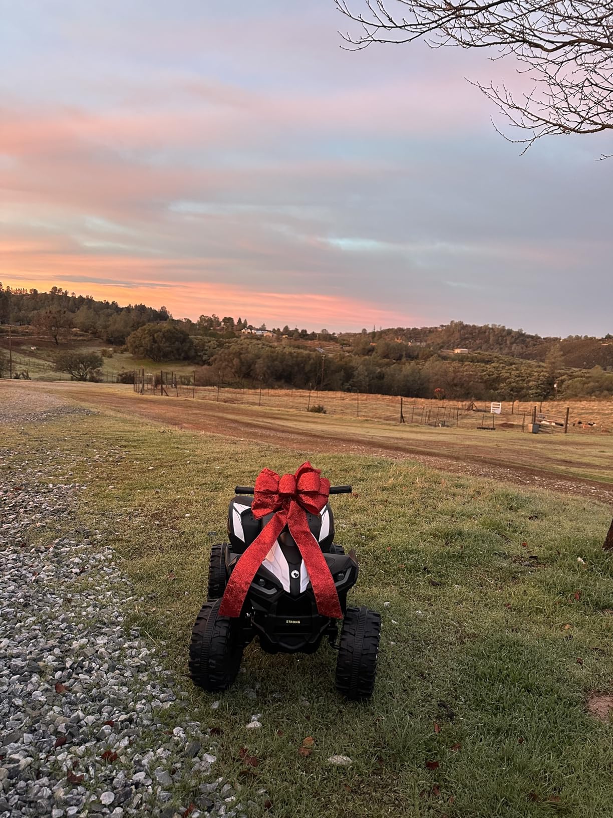 GarveeLife 12V Kids Ride On ATV, 4 Wheeler Electric Vehicle for Kids 3-8 Toddler Battery Powered Toy Car for Boys Girls with Remote Control, LED Lights, Soft Start, Treaded Tires, Music, White customer photo 1