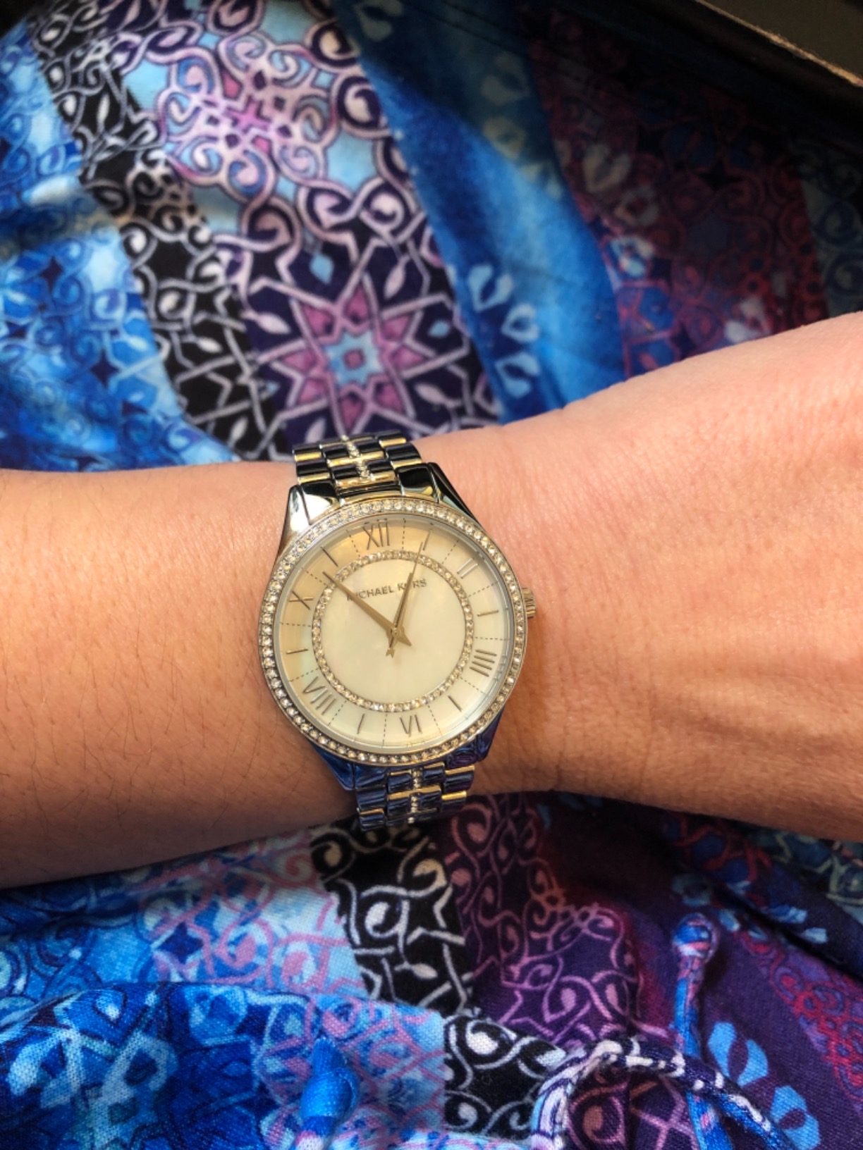 Michael Kors Lauryn Women's Watch, Stainless Steel Bracelet Watch for Women customer photo 2