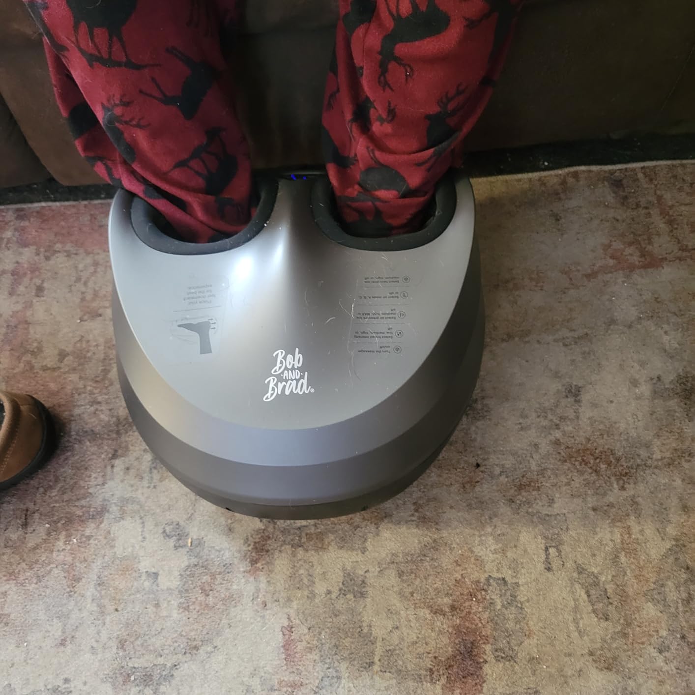 BOB AND BRAD Shiatsu Foot Massager with Heat and Remote, Deep Kneading Electric Feet Massager for Foot Fatigue, Fits US Size 12, Fathers Day Dad Gifts for Men Husband customer photo 1