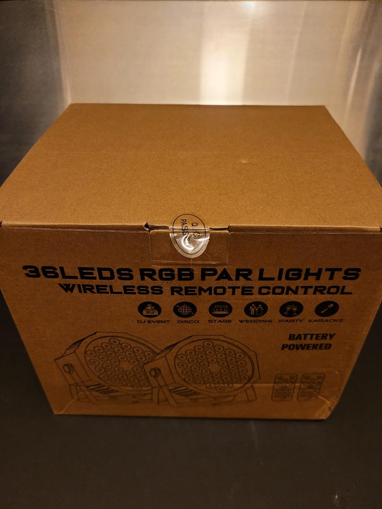 Battery Powered Stage Par Lights: 36W RGB Rechargeable - 6 to 15Hours Working Time - Remote DMX Control - Great for Mobile DJ Party Planner - Uplights for Events Wedding Music Dance Show Band - 4Pack customer photo 1