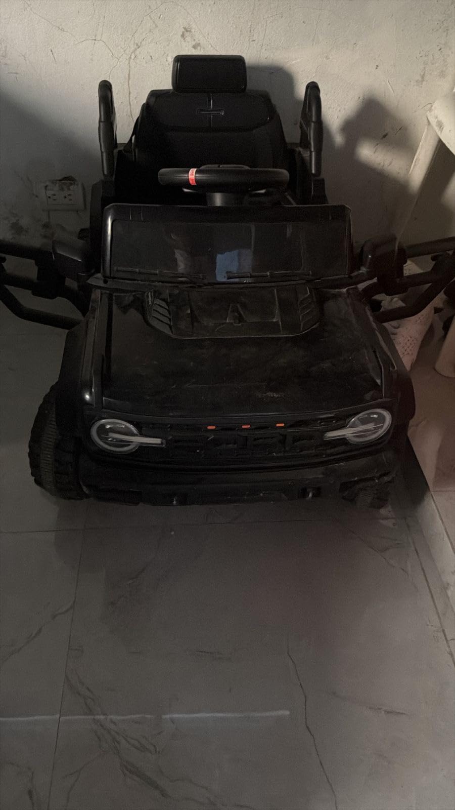 ENYOPRO Licensed Ford Bronco Raptor Electric Ride On Jeep for Kids, 12V Remote Control Ride On Car for Toddlers, Electric Vehicle w/Shock Absorbers, Soft Start, Bluetooth, LED Lights, 2 Speed (Blue) customer photo 1