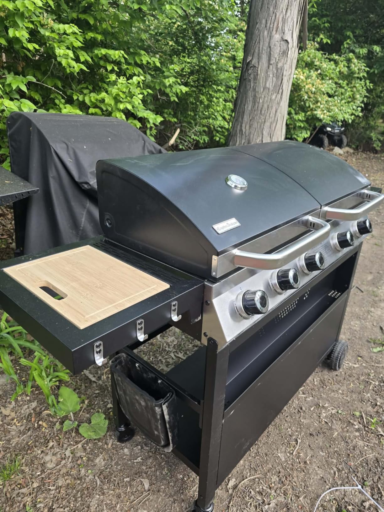 Captiva Designs Propane Gas Griddle Grill Combo with Porcelain-Enameled Cast Iron Grate & Cast Iron Pan, Dual BBQ Grill With Flat Top Griddle for Outdoor Kitchen & Backyard Barbecue, 696 SQIN Cook Area customer photo 1